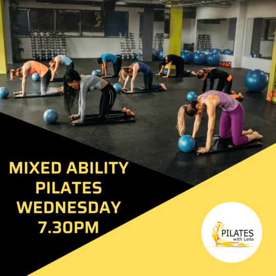 All Levels Pilates - Wednesday 28th May 7.30pm (6 Week Block)