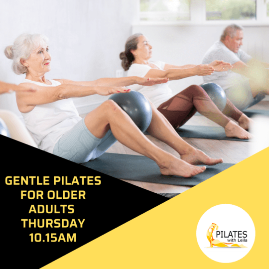 Gentle Pilates for Older Adults - Thursday 23rd April 10.15am - 4 Week Block